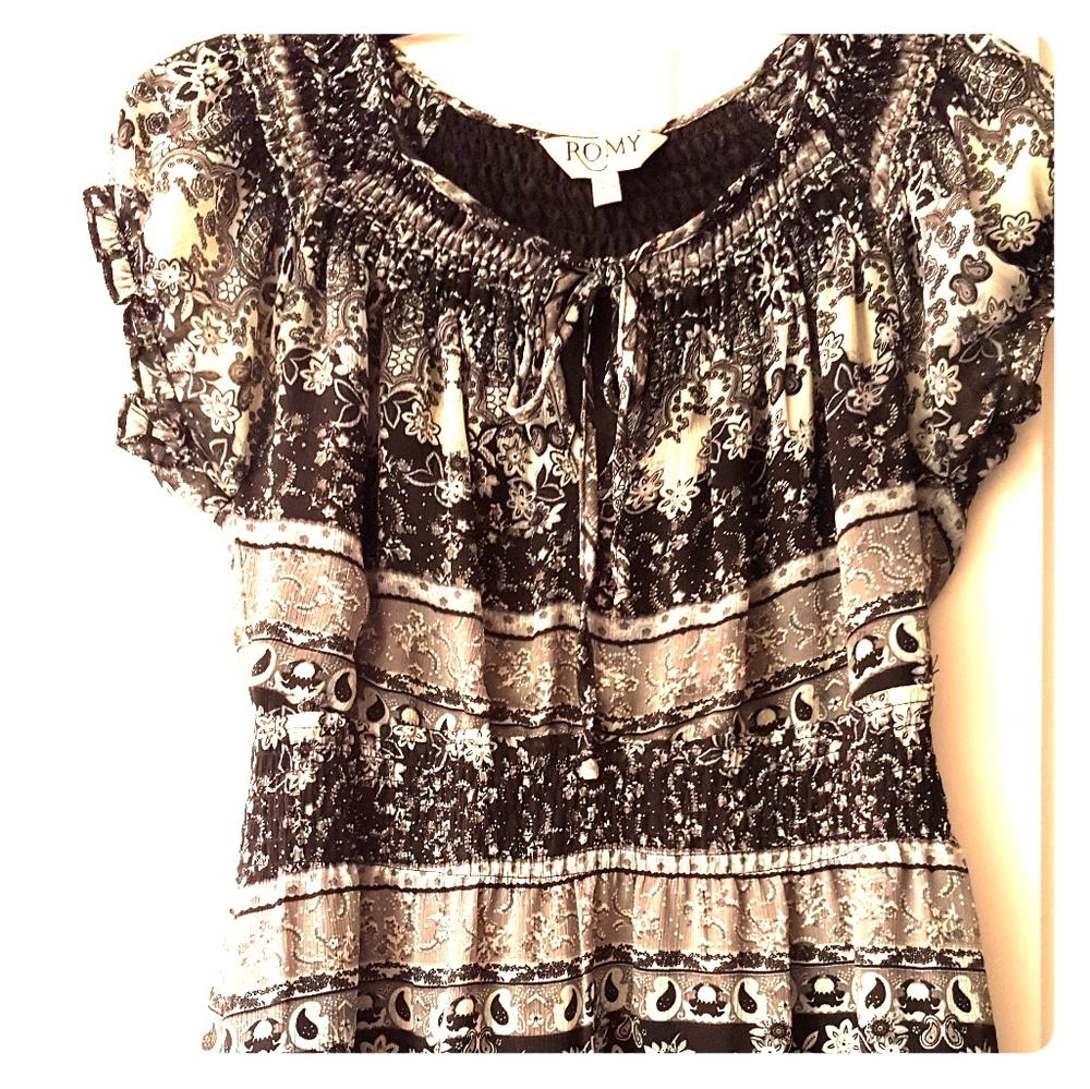 Black and white dress